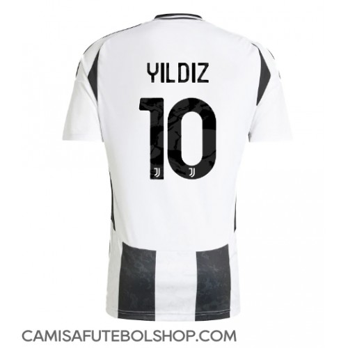 Camisa de time de futebol Juventus Kenan Yildiz #10 Replicas 1º Equipamento 2024-25 Manga Curta